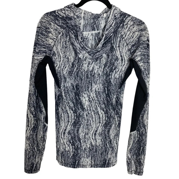 Lululemon Women’s Runbeam Hoodie In Texture Twist White Black No Size Dot W3A86S - Picture 3 of 13